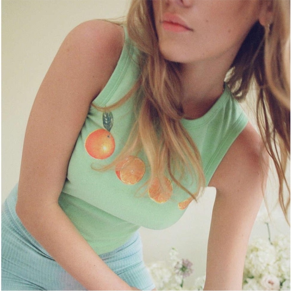 NWT tangerine / clementine tank top